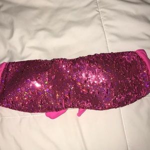 VS hot pink sequin bathing suit top